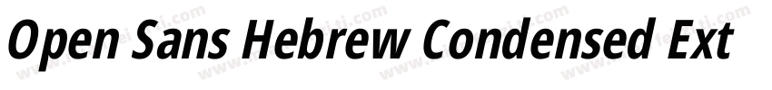 Open Sans Hebrew Condensed Extra Bo字体转换